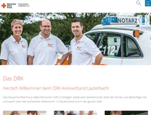 Tablet Screenshot of drk-lauterbach.de